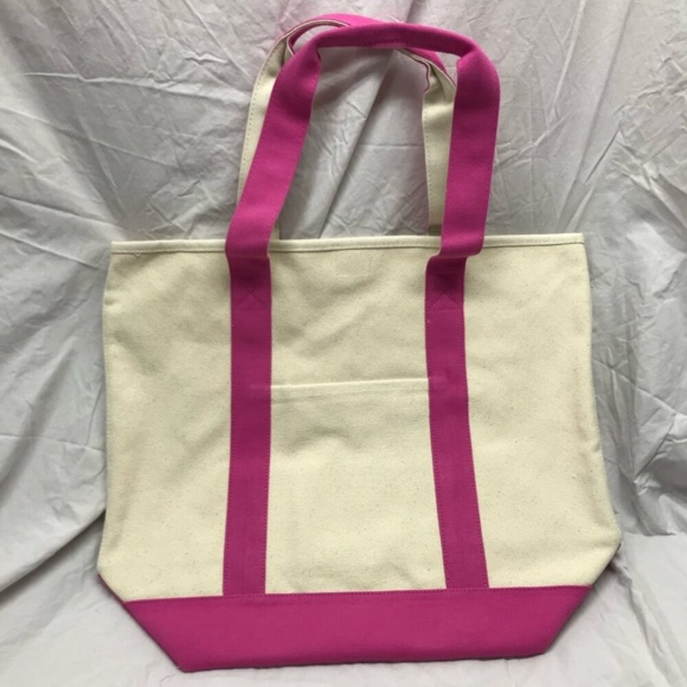 NEW Comfort Colors Large Canvas Tote Bag Raspberry & Ivory